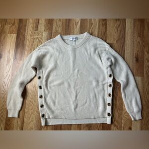 White + Warren Ivory Sweater size M